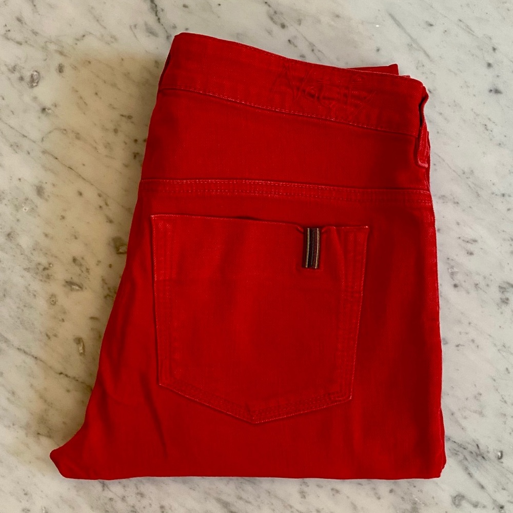 Notify red stretch denim skinny jean